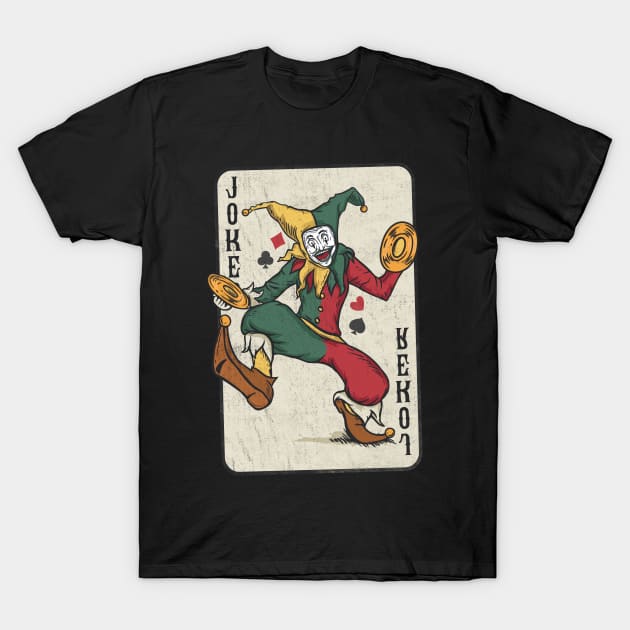 Joker Playing Card - Casino Gambling Gift T-Shirt by biNutz